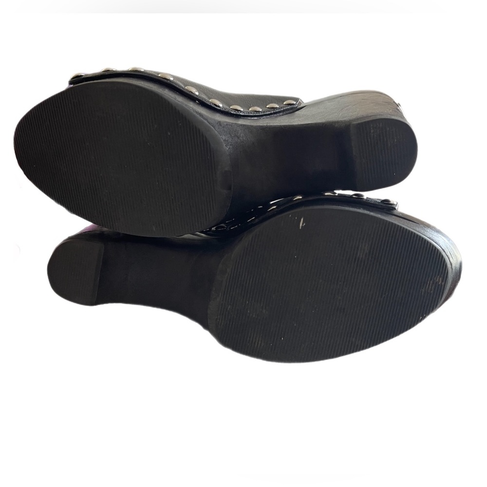 Michael Kors Peep Toe Clog Wedge Heel Sz 9.5 - Picture 4 of 4